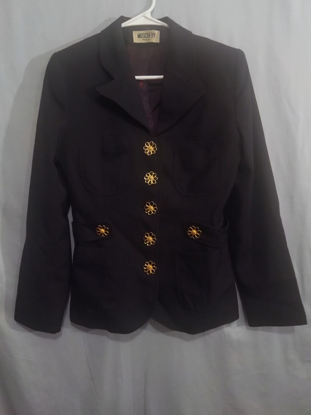 Vintage Moschery Black Blazer Jacket